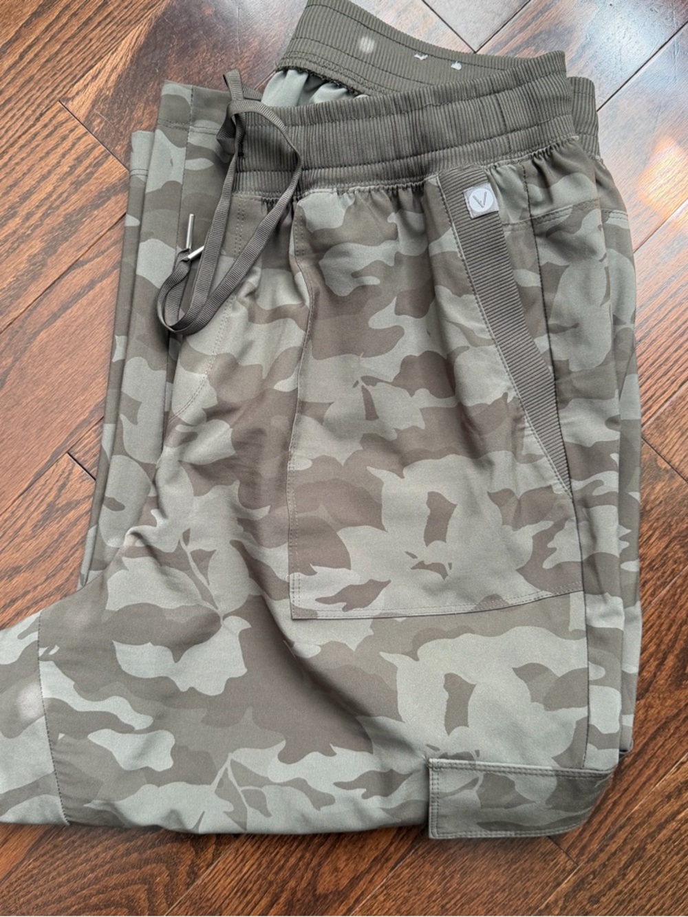 Olive Camo Cargo Jogger Pants - Picture 4 of 14